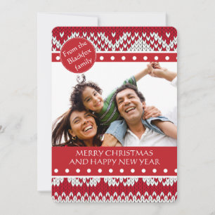 Knitted Xmas Holiday Card