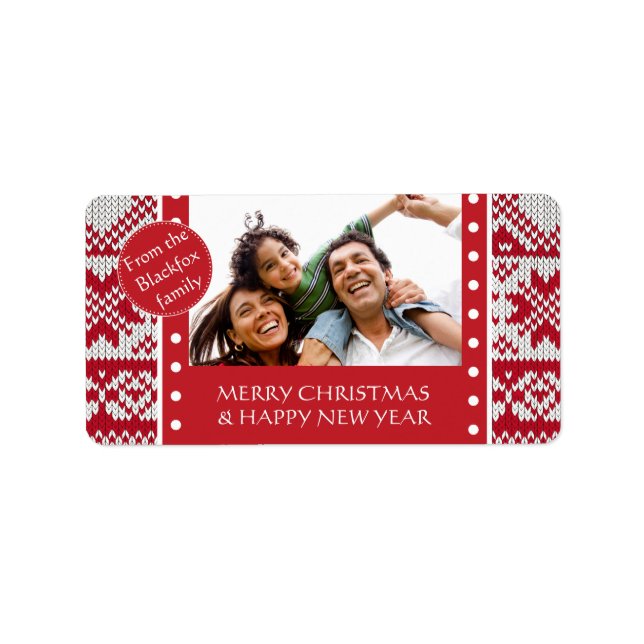 Knitted Xmas Label (Front)