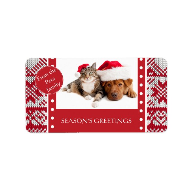 Knitted Xmas Label (Front)