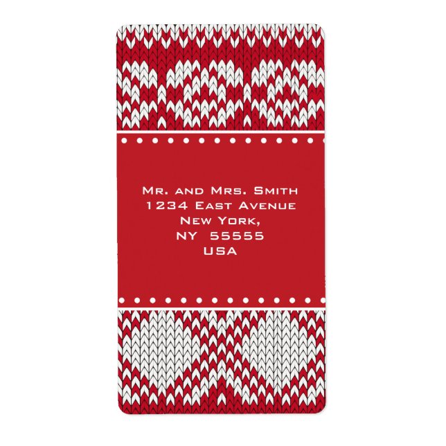 Knitted Xmas Label (Front)
