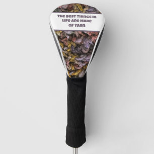 Knitter Crochet Crafty Colorful Love Yarn Golf Head Cover