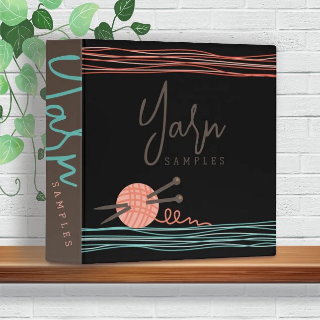 Knitter knitting needles yarn ball craft pattern binder (Creator Uploaded)