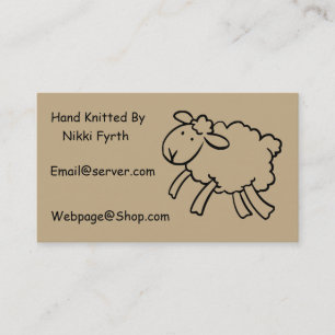 Knitters business card