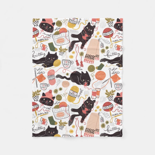 Knitter's  fleece blanket (Front)