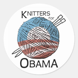 Knitters for Obama Stickers #1