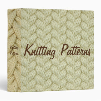 Knitters Knitting Yarn Pattern Folder