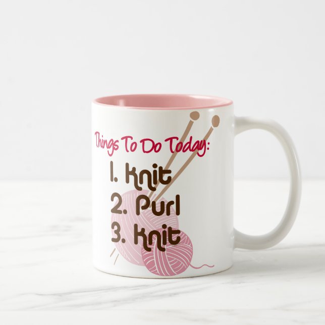 Knitters To Do List Mug (Right)
