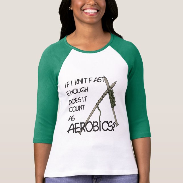 Knitting Aerobics T-Shirt (Front)