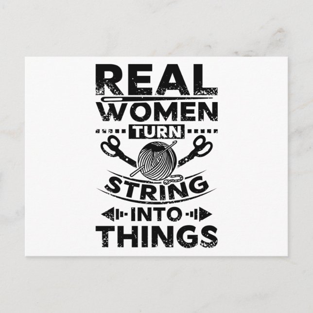 Knitting And Sewing Postcard (Front)