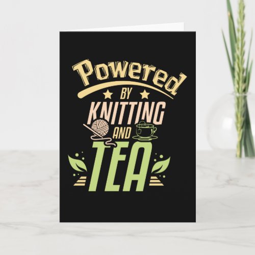 Knitting And Tea Card