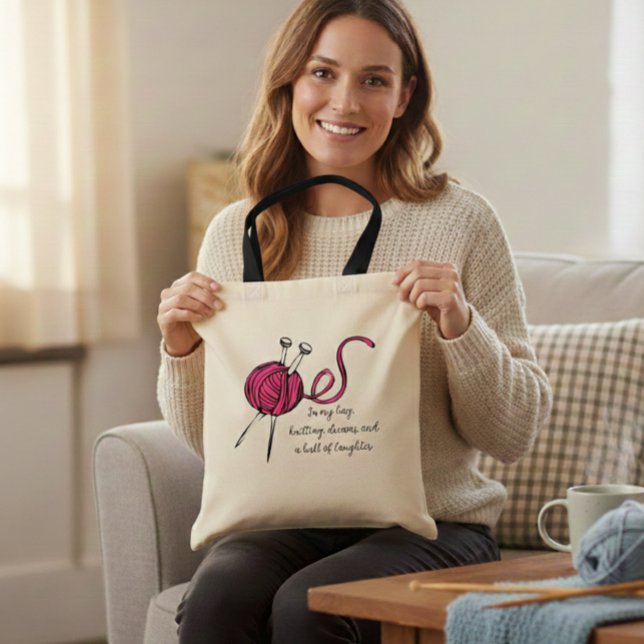  Knitting Bag,  for all knitting enthusiast Tote Bag (Creator Uploaded)