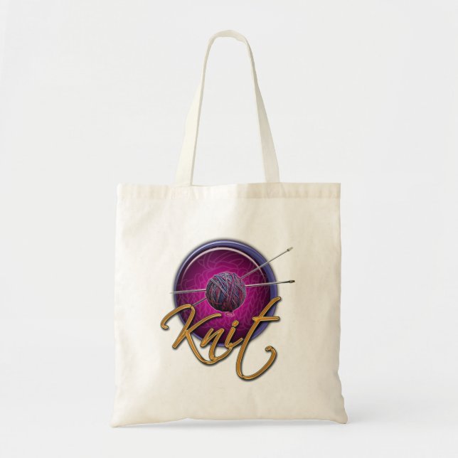 Knitting Bag tote (Front)