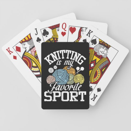 Knitting Because Murder Is Wrong  Poker Cards