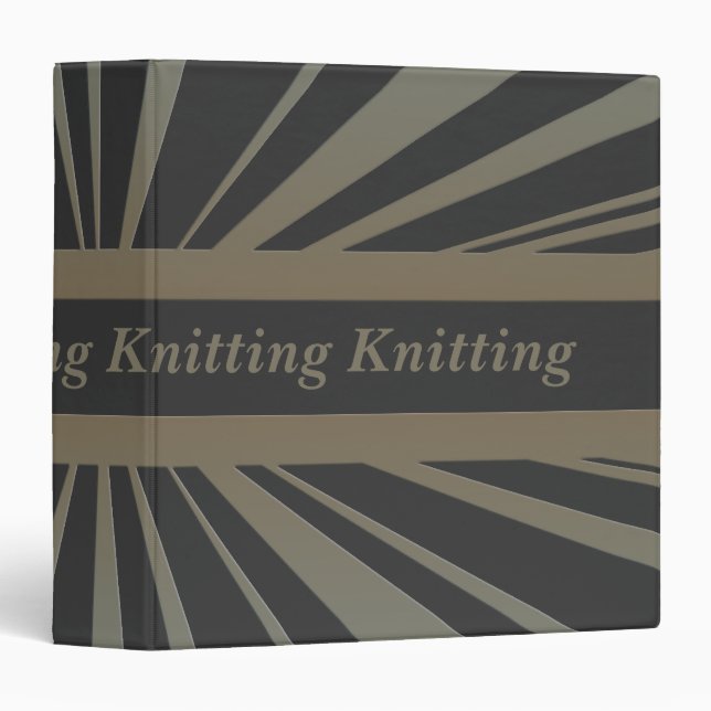 Knitting Binder (Front/Spine)