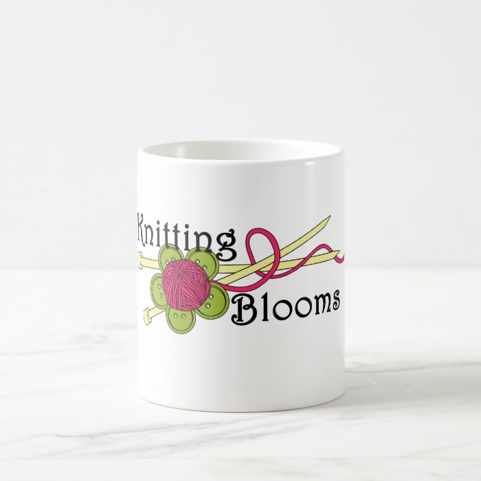 Knitting Blooms Mug