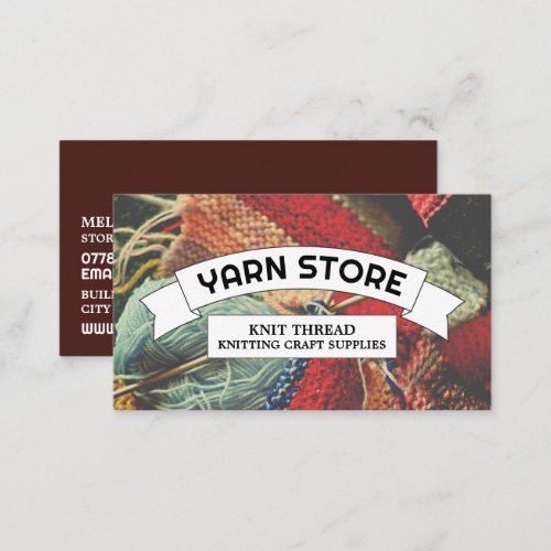 Knitting Bundle Knitting Store Yarn Store Business Card