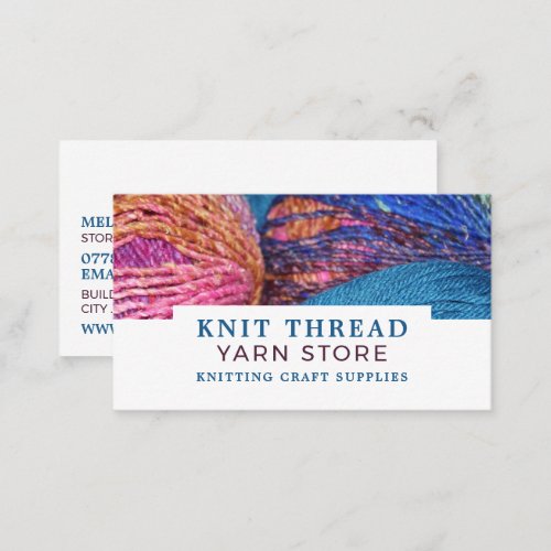 Knitting Bundles Knitting Store Yarn Store Business Card
