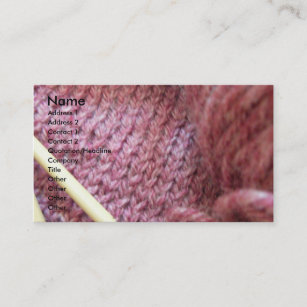 Knitting/ Business Card