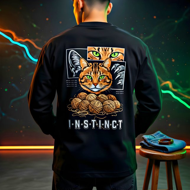 Knitting Cat Lover Cute Gift Tri-Blend Shirt (Creator Uploaded)