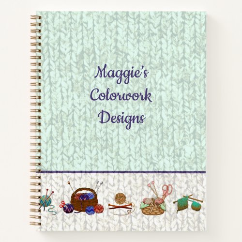 Knitting Charts Yarn Arts Hobby Notebook