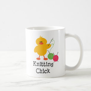 Knitting Chick Mug