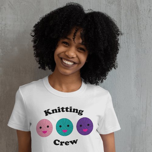 Knitting Crew Balls of Yarn T_Shirt