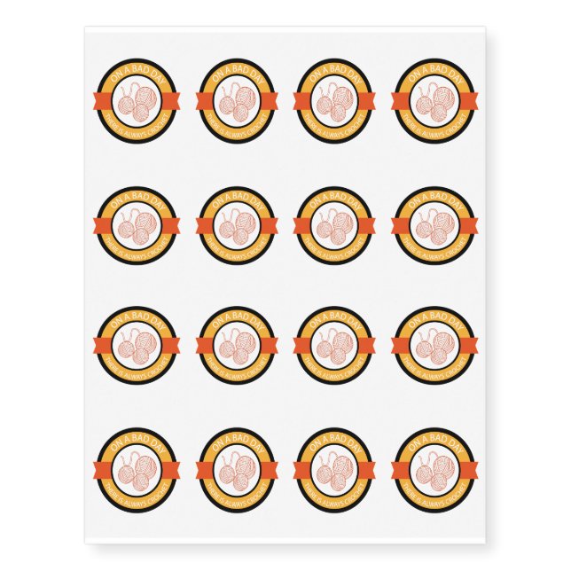 Knitting Crochet Craft Funny Gifts Temporary Tattoos (Front)