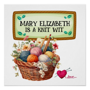 Knitting Crochet Crafts Poster