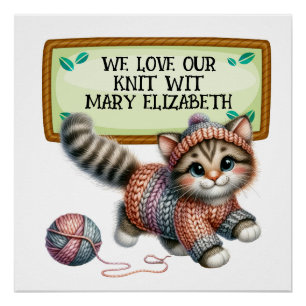 Knitting Crochet Crafts Poster