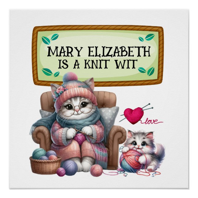 Knitting Crochet Crafts  Poster (Front)
