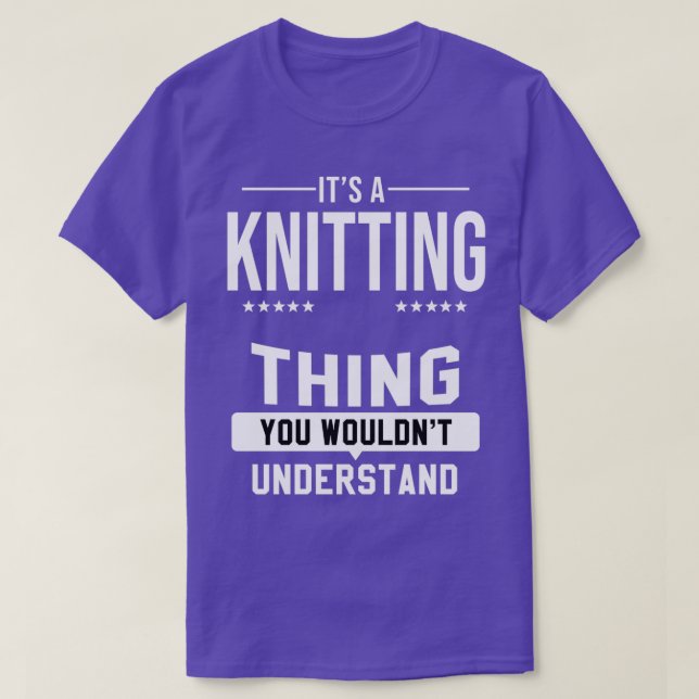 Knitting Crochet Yarn Knitter Knit Crochetting  T-Shirt (Design Front)