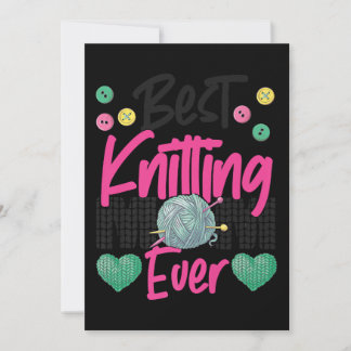 Knitting Crocheting Knit Happens Knitter Invitation