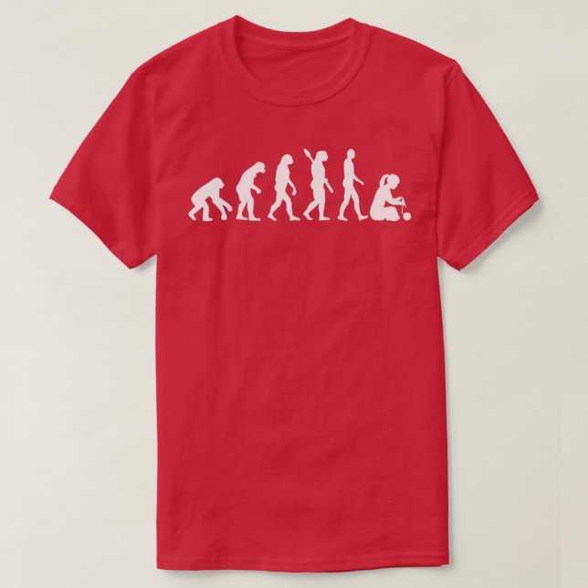 Knitting evolution 1  T-Shirt (Design Front)