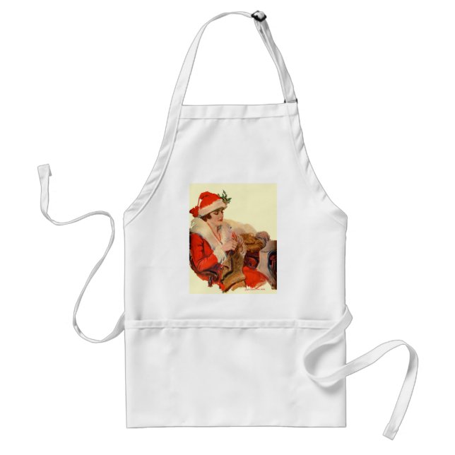 Knitting for Christmas Adult Apron (Front)