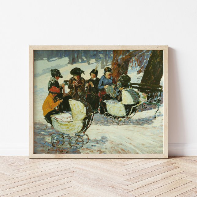 Knitting for the Soldiers | George Luks Poster (Creator Uploaded)