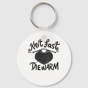 Knitting Funny Knitter Keychain