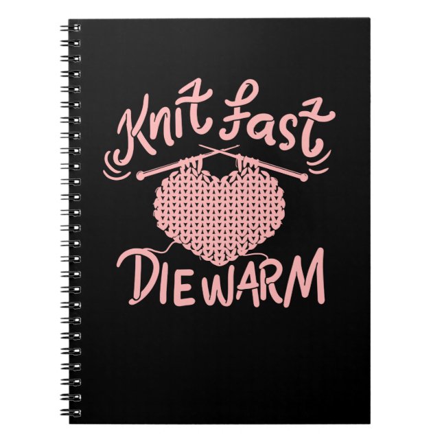 Knitting Funny Knitter Notebook (Front)