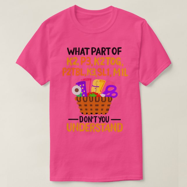 Knitting Funny Knitting Quotes  T-Shirt (Design Front)