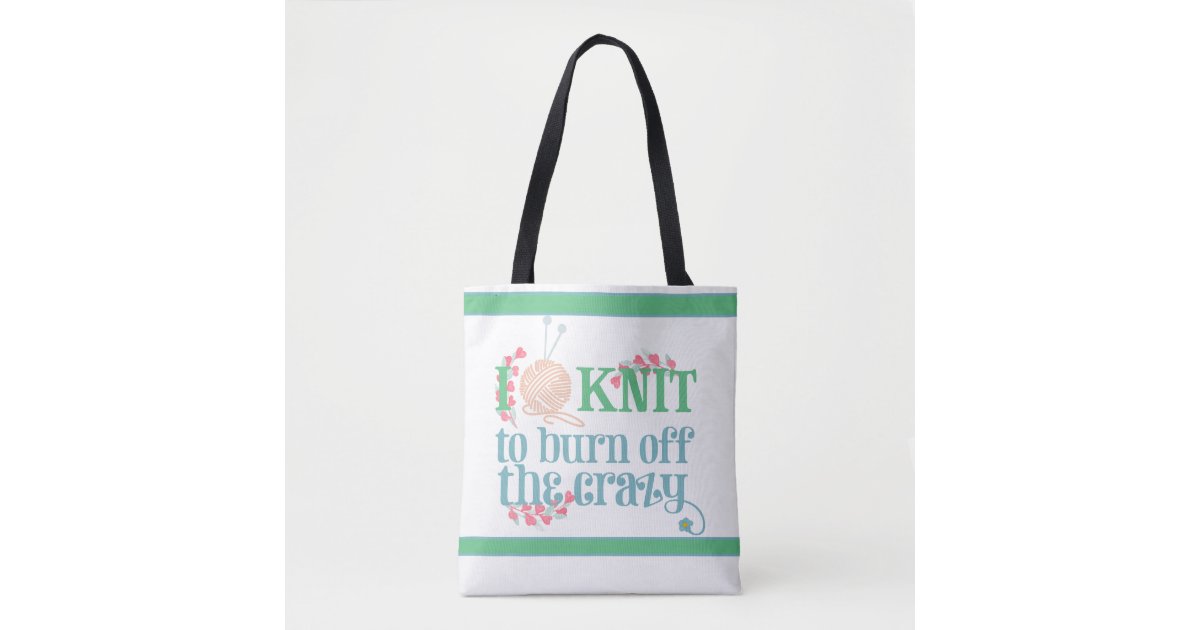 You Can Never Have Too Much Yarn Funny Knitting Tote Bag, Zazzle