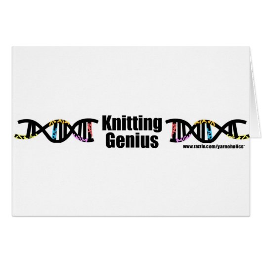 Knitting Genius Cards (Front Horizontal)