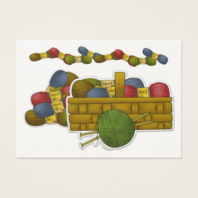 Knitting Gift Enclosure / Crafter Card (Front)
