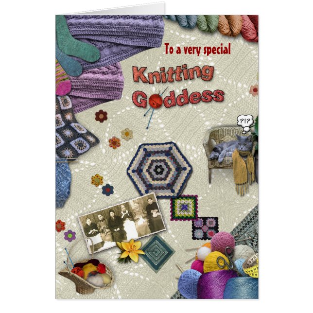 Knitting Goddess Cards (Front)