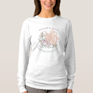 Knitting Group Floral Yarn T-Shirt