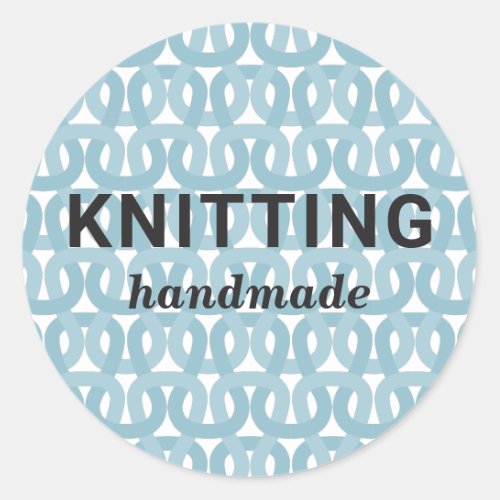 Knitting handmade Crochet craft supplies Knitter Classic Round Sticker