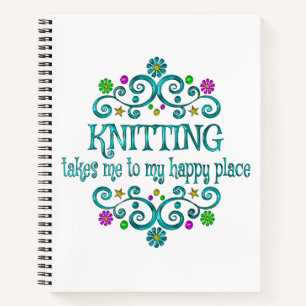 Knitting Happy Place Notebook
