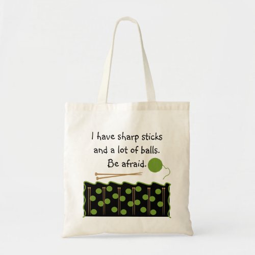 Knitting Humor  Tote Bag