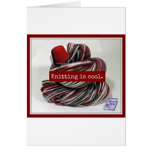 Knitting is Cool Cards (Front)