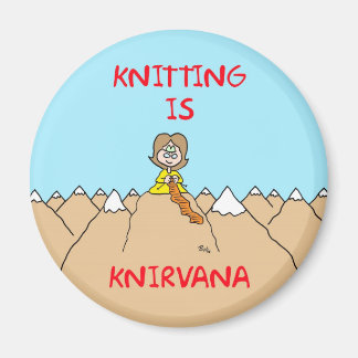 knitting is knirvana guru magnet