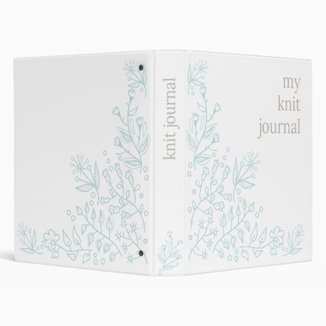 Knitting Journal/Organizer 3 Ring Binder (Background)