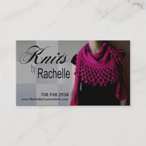 "Knitting" Knit, Crochet, Handmade, Crafts Business Card Template